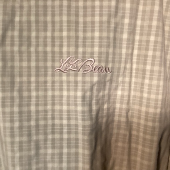 L.L. Bean Mens Pullover Windbreaker Jacket size XXL Golf Jacket checked - Picture 3 of 13
